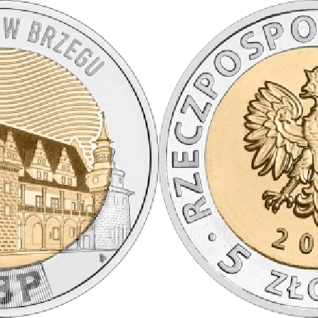 Wizerunki monet Ratusz w Brzegu