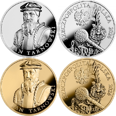 Wizerunki i ceny monet Jan Tarnowski