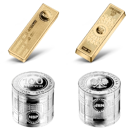 Wizerunki i ceny monet Rezerwy złota NBP