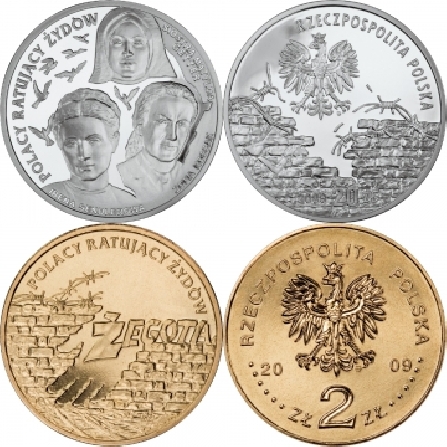 Data emisji i ceny monet Polacy ratujący Żydów