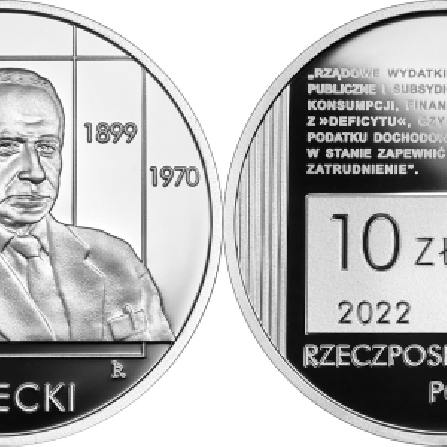 Wizerunki i ceny monet Michał Kalecki