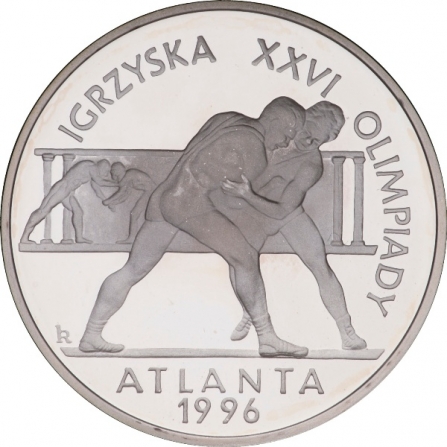 Rewers monety 20 zł Igrzyska XXVI Olimpiady, Atlanta 1996