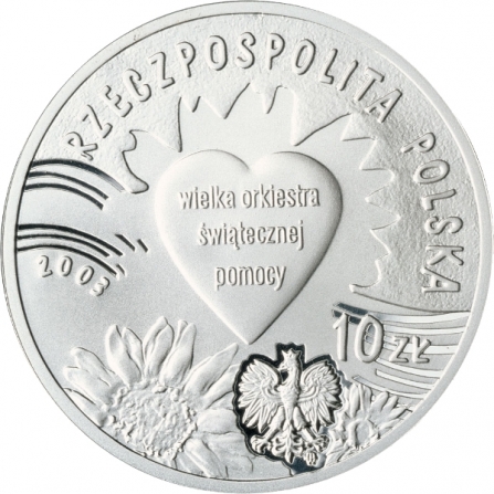 Coin obverse 10 pln 10 Years of The Great Orchestra of Christmas Charity