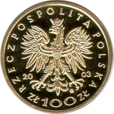 Awers monety100 zł Władysław III Warneńczyk (1434-1444)