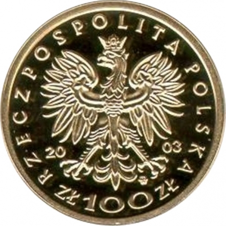 Awers monety100 zł Kazimierz IV Jagiellończyk (1447-1492)