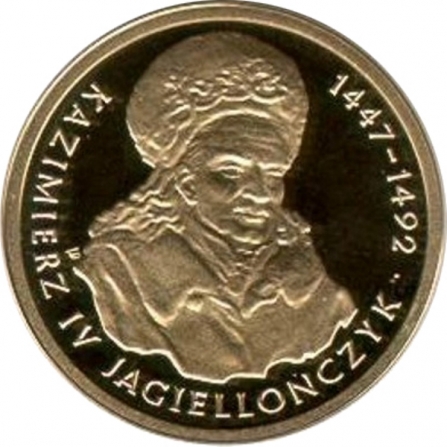 Rewers monety 100 zł Kazimierz IV Jagiellończyk (1447-1492)