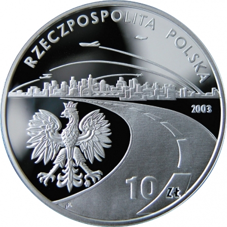 Coin obverse 10 pln 150th Anniversary of Oil and Gas Industry's Origin