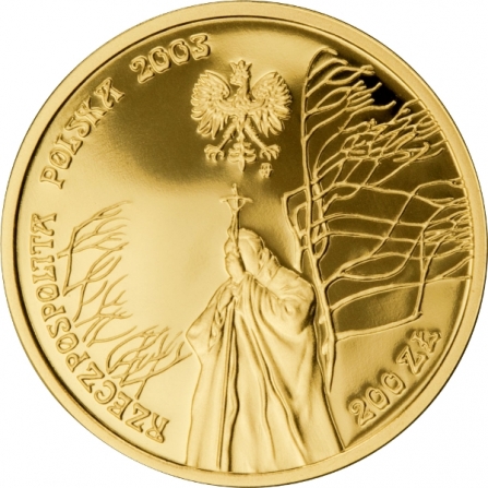 Coin obverse 200 pln John Paul II, 25th Anniversary of Pontificate