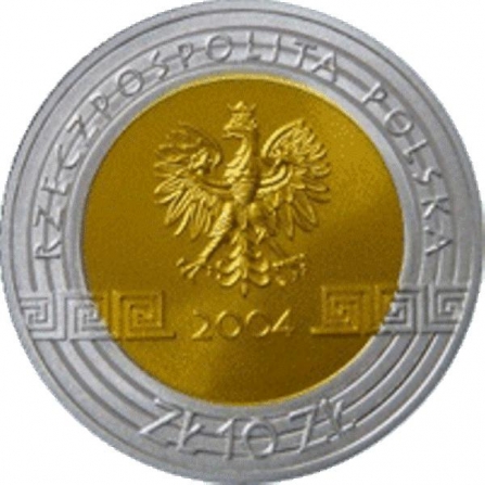 Awers monety10 zł Igrzyska XXVIII Olimpiady, Ateny 2004 (platerowana)
