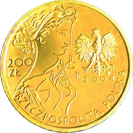 Coin obverse 200 pln The 28th Olympic Games: Athens 2004