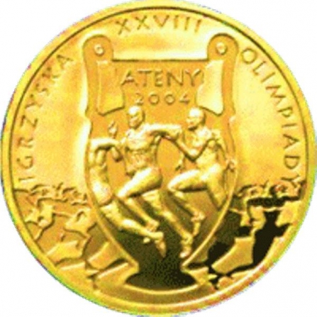 Rewers monety 200 zł Igrzyska XXVIII Olimpiady, Ateny 2004