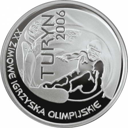 Rewers monety 10 zł XX Zimowe Igrzyska Olimpijskie, Turyn 2006