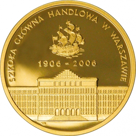 Coin reverse 200 pln The Centenary of the Warsaw School of Economics