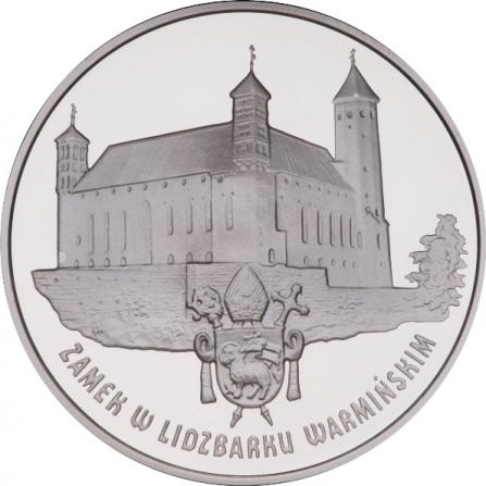 Rewers monety 20 zł Zamek w Lidzbarku Warmińskim