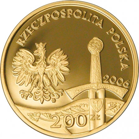 Coin obverse 200 pln The Piast Horseman