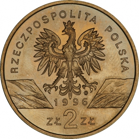 Coin obverse 2 pln The Hedgehod (Erinaceus europaeus)