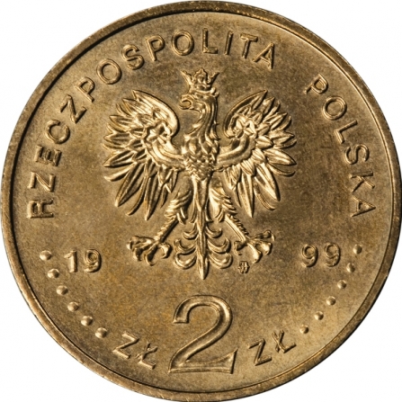Awers monety2 zł Ernest Malinowski (1818-1899), 100. rocznica śmierci