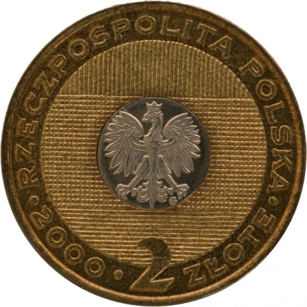 Coin obverse 2 pln The Year 2000 - the turn of millenniums