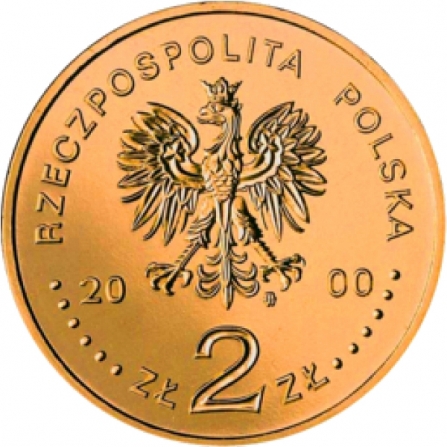 Coin obverse 2 pln Wrocław millenium