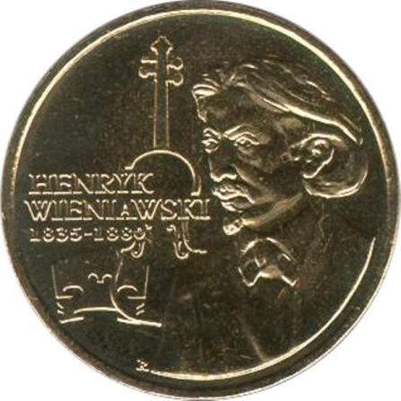 Coin reverse 2 pln XII Henry Wieniawski International Violin Competition