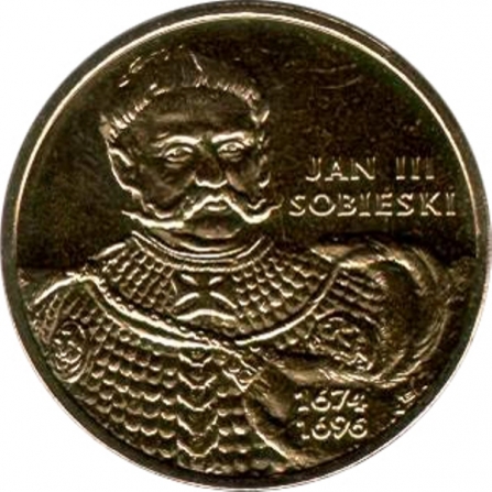 Coin reverse 2 pln Jan III Sobieski (1674-1696)