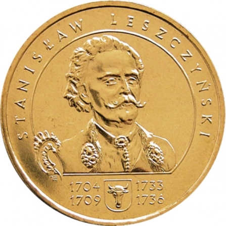 Rewers monety 2 zł Stanisław Leszczyński (1704-1709, 1733-1736)