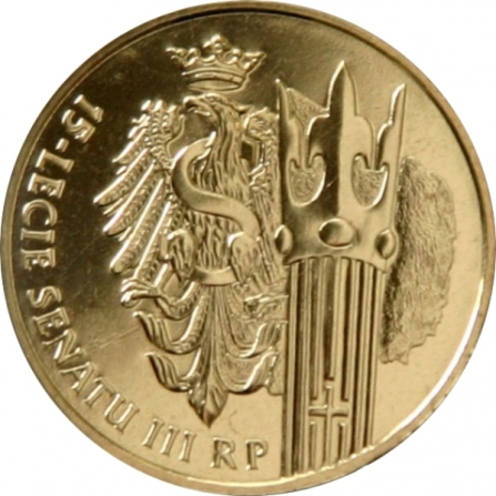 Rewers monety 2 zł 15-lecie Senatu III RP