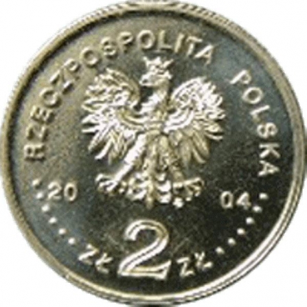 Awers monety2 zł 85. rocznica powołania Policji