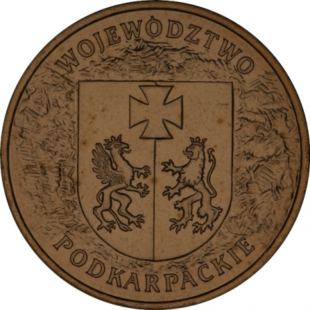 Coin reverse 2 pln Voivodship podkarpackie
