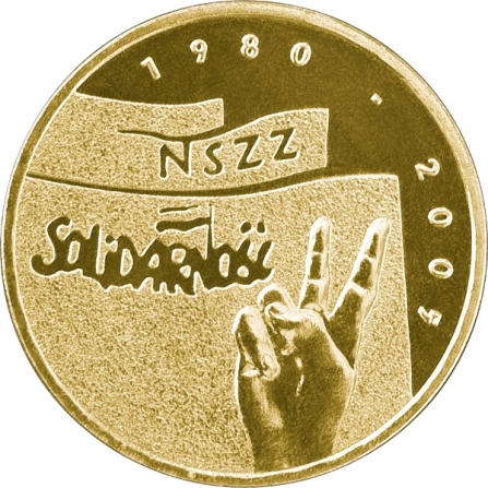 Rewers monety 2 zł 25-lecie NSZZ Solidarność