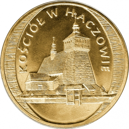 Coin reverse 2 pln Church in Haczów