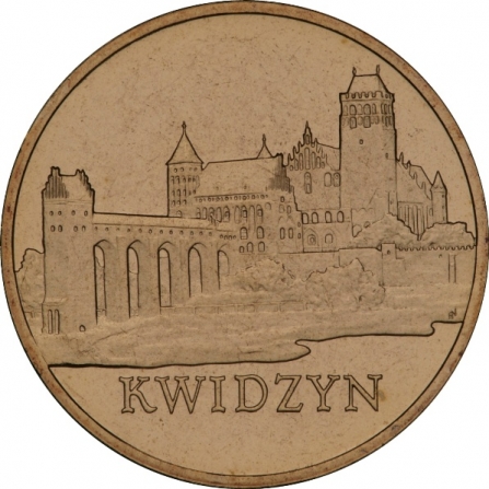 Rewers monety 2 zł Kwidzyn