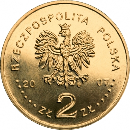 Coin obverse 2 pln 125th Anniversary of the Birth of Karol Szymanowski