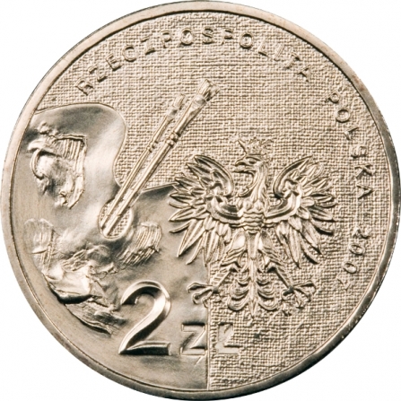 Coin obverse 2 pln Leon Wyczółkowski (1852-1936)