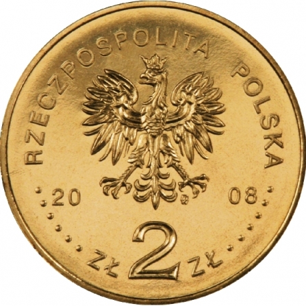 Coin obverse 2 pln 450th Anniversary of the Polish Post
