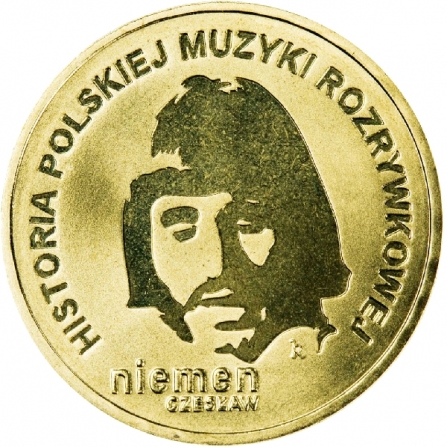 Rewers monety 2 zł Czesław Niemen