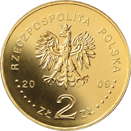 Coin obverse 2 pln 95th Anniversary of First Cadre Company March Out