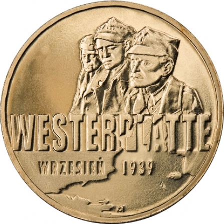 Rewers monety 2 zł Wrzesień 1939 r. - Westerplatte