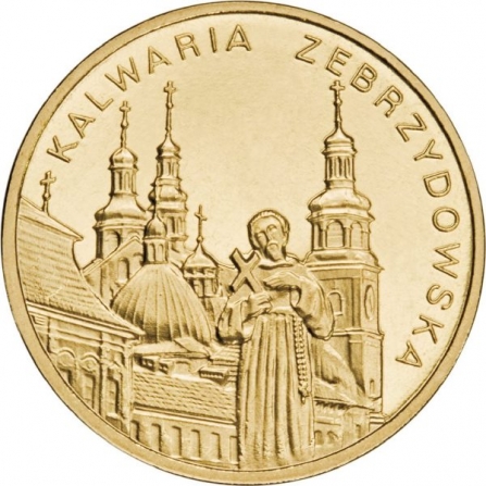 Rewers monety 2 zł Kalwaria Zebrzydowska
