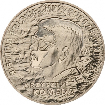 Rewers monety 2 zł Krzysztof Komeda