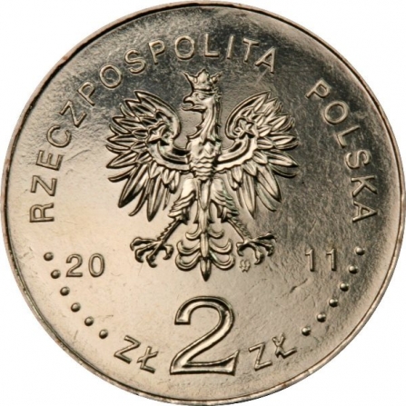 Awers monety2 zł Smoleńsk - pamięci ofiar 10.04.2010 r.