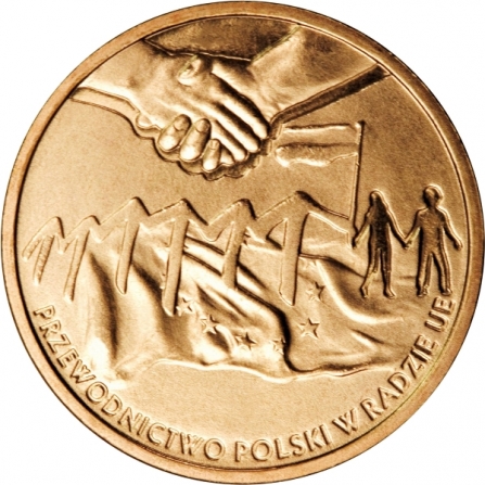 Coin reverse 2 pln Poland’s Presidency of the Council of the European Union