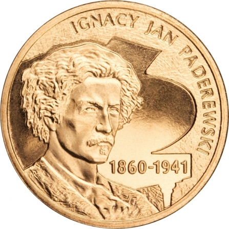 Rewers monety 2 zł Ignacy Jan Paderewski (1860-1941)