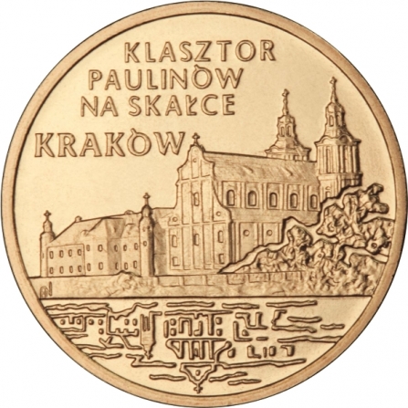 Rewers monety 2 zł Kraków - Klasztor Paulinów na Skałce