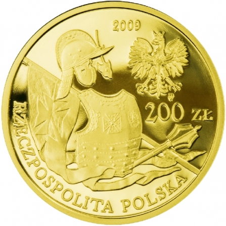 Awers monety200 zł Husarz - XVII wiek