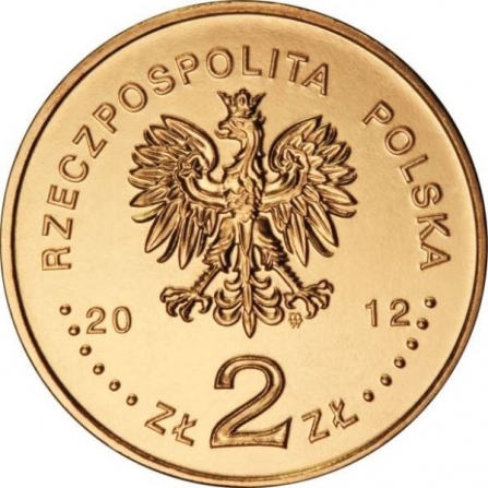 Awers monety2 zł 150-lecie bankowości spółdzielczej w Polsce