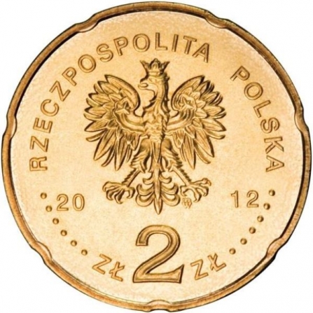 Coin obverse 2 pln 50 Years of the Third Programme of the Polish Radio