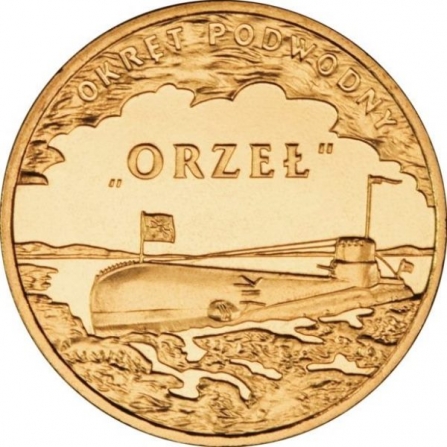 Coin reverse 2 pln Orzeł Submarine
