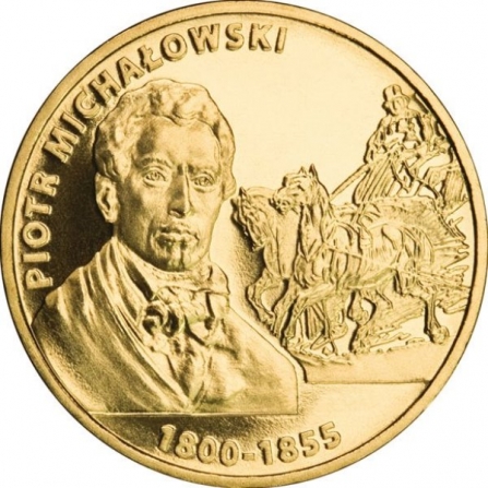 Rewers monety 2 zł Piotr Michałowski (1800-1855)