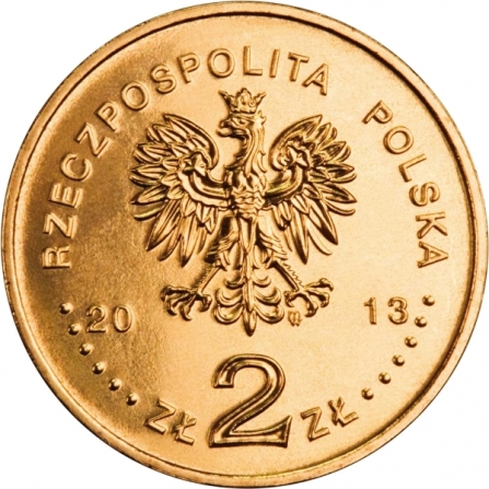 Coin obverse 2 pln 100 years of Polish Theatre in Warsaw